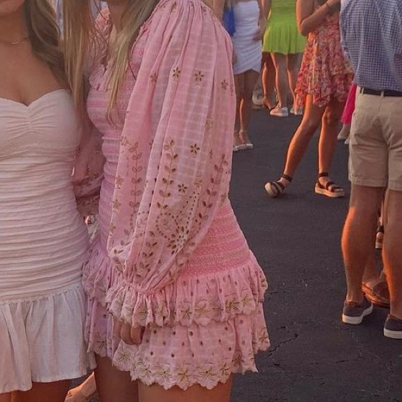 LoveShackFancy Pink Mini Dress - Picture 5 of 5